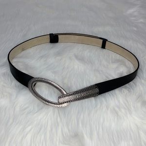 Chico’s Black Leather Belt - S/M